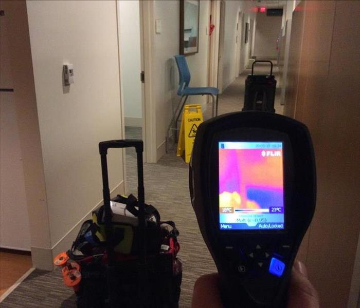 Thermal imaging device in a home.